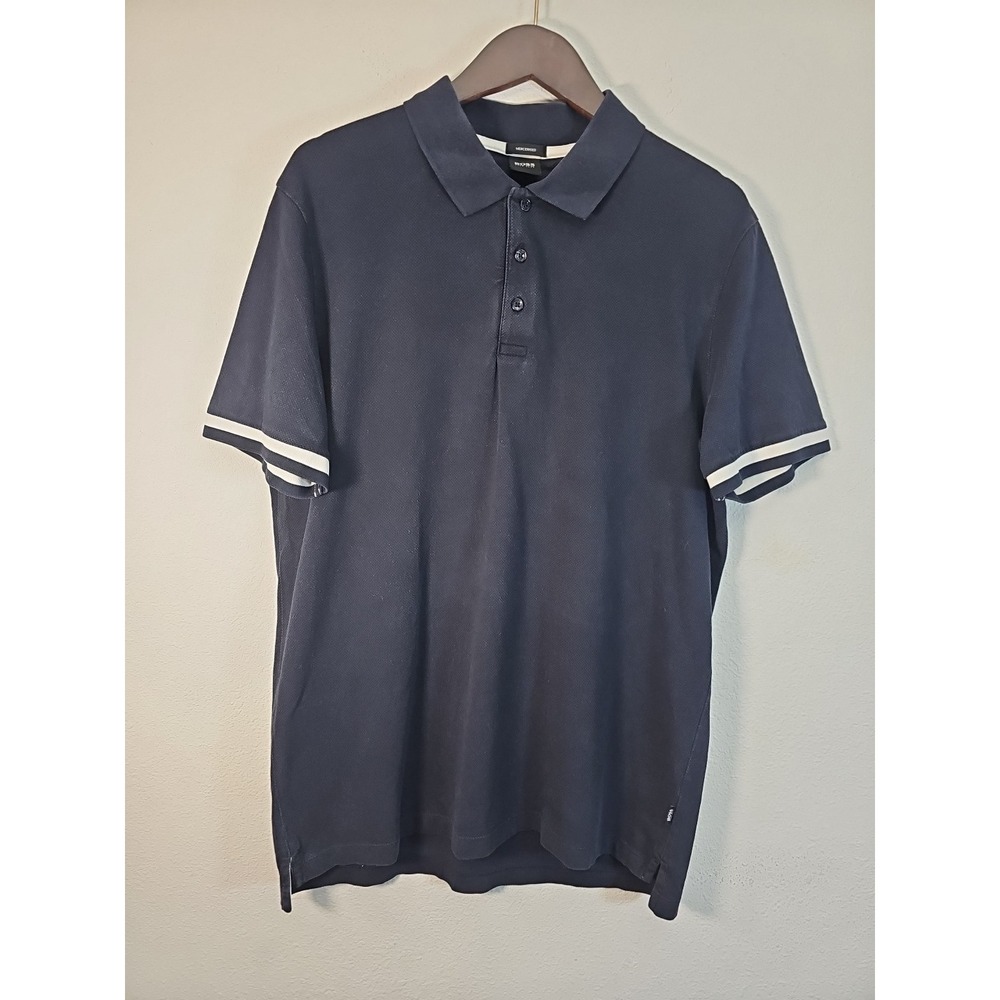 Hugo Boss Black Mercerised Mens XL Short Sleeve Made‎ In Vietnam Polo Shirt
